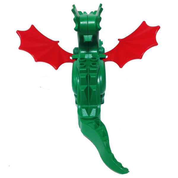 Lego Classic Green Dragon Minifigure with Red Wings 6076 6082 6087