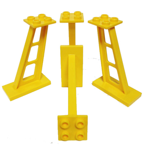 Lego Parts: Support 2 x 4 x 5 Stanchion Inclined, 5mm wide posts (PACK –  Wholesale~BricksandFigs